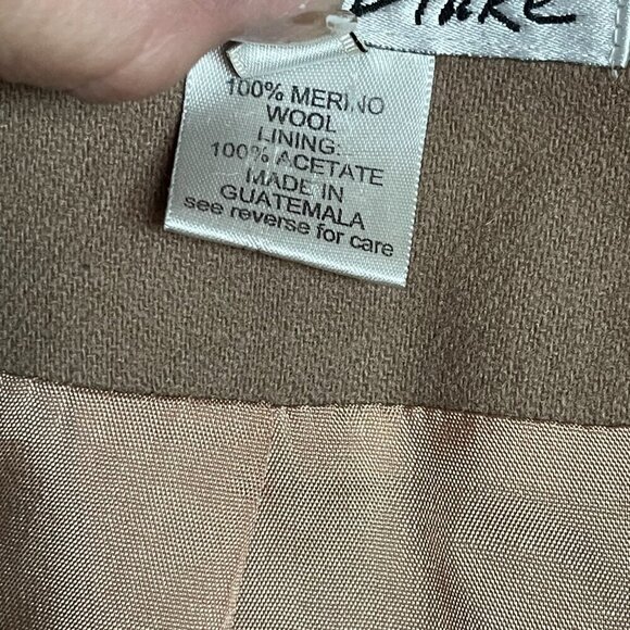 Kristen Blake Tan Merino Wool Suit Jacket Women's Size 8 - Picture 5 of 7